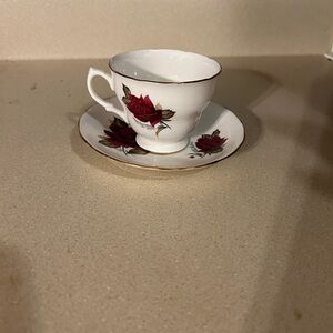 Bone China ☕️Teacup and 🥀 Saucer